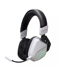 KGaming K20 Tri-Mode Connectivity Wireless Gaming Headset - Black & White